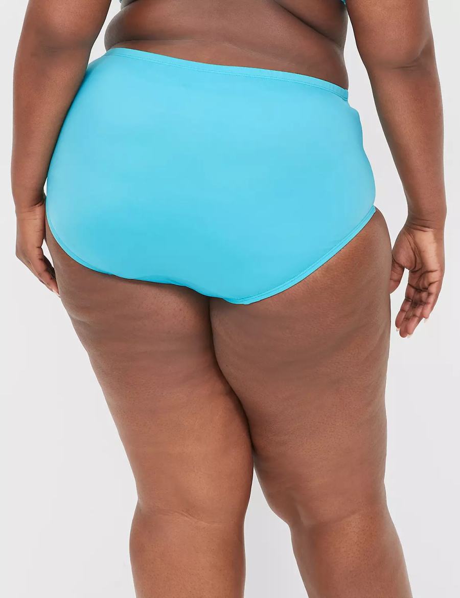 Blue Lane Bryant Mid-Rise Swim Women Briefs | DGV2143GQ