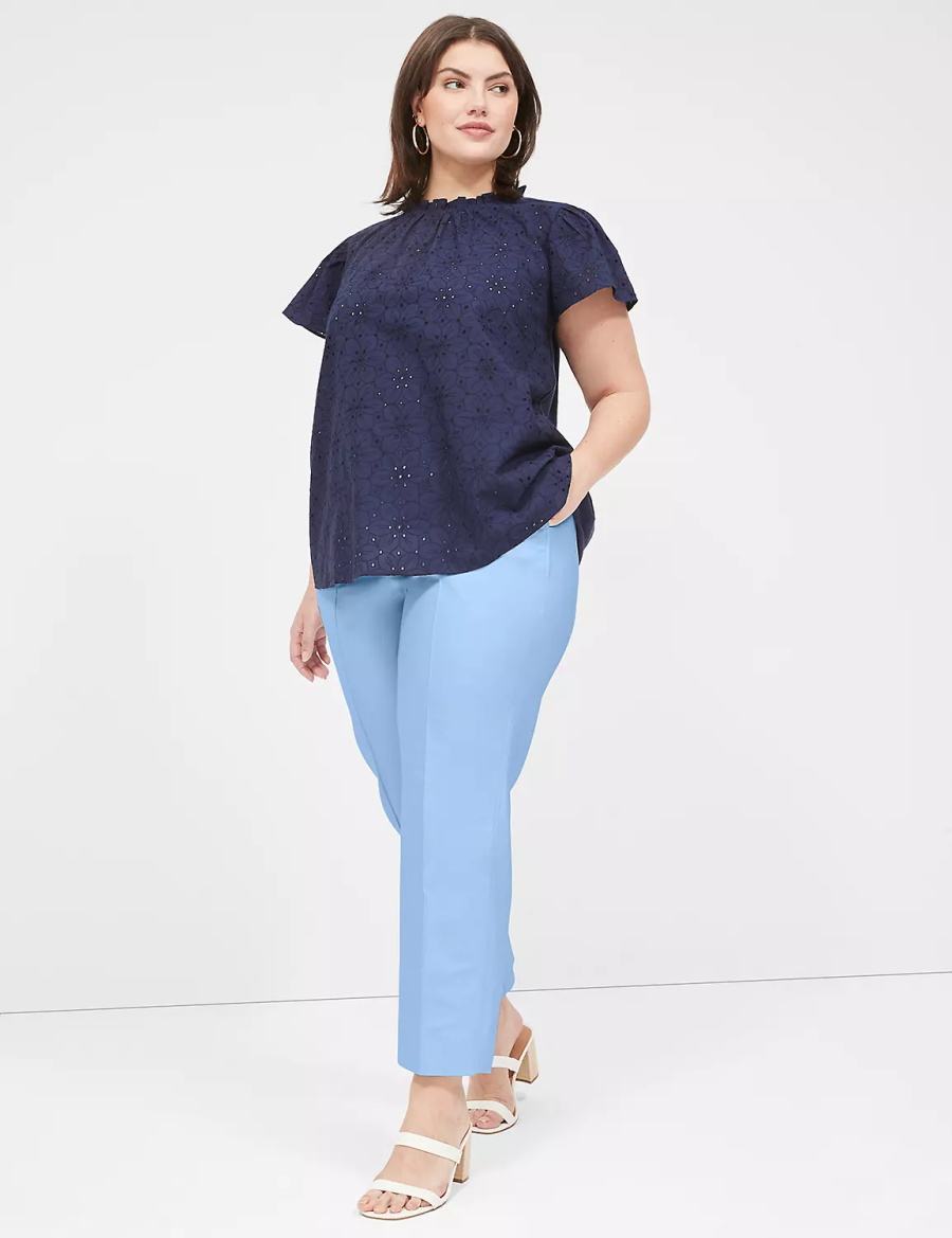 Blue Lane Bryant Modern Straight Ankle Women Pants | NRO6070RS