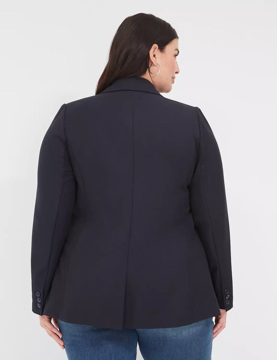 Blue Lane Bryant Perfect Drape Women Blazers | VUC1675TX