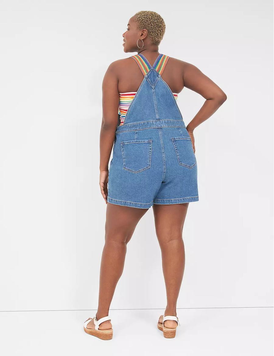 Blue Lane Bryant Pride Boyfriend Denim Women Overall | OVZ4229OE