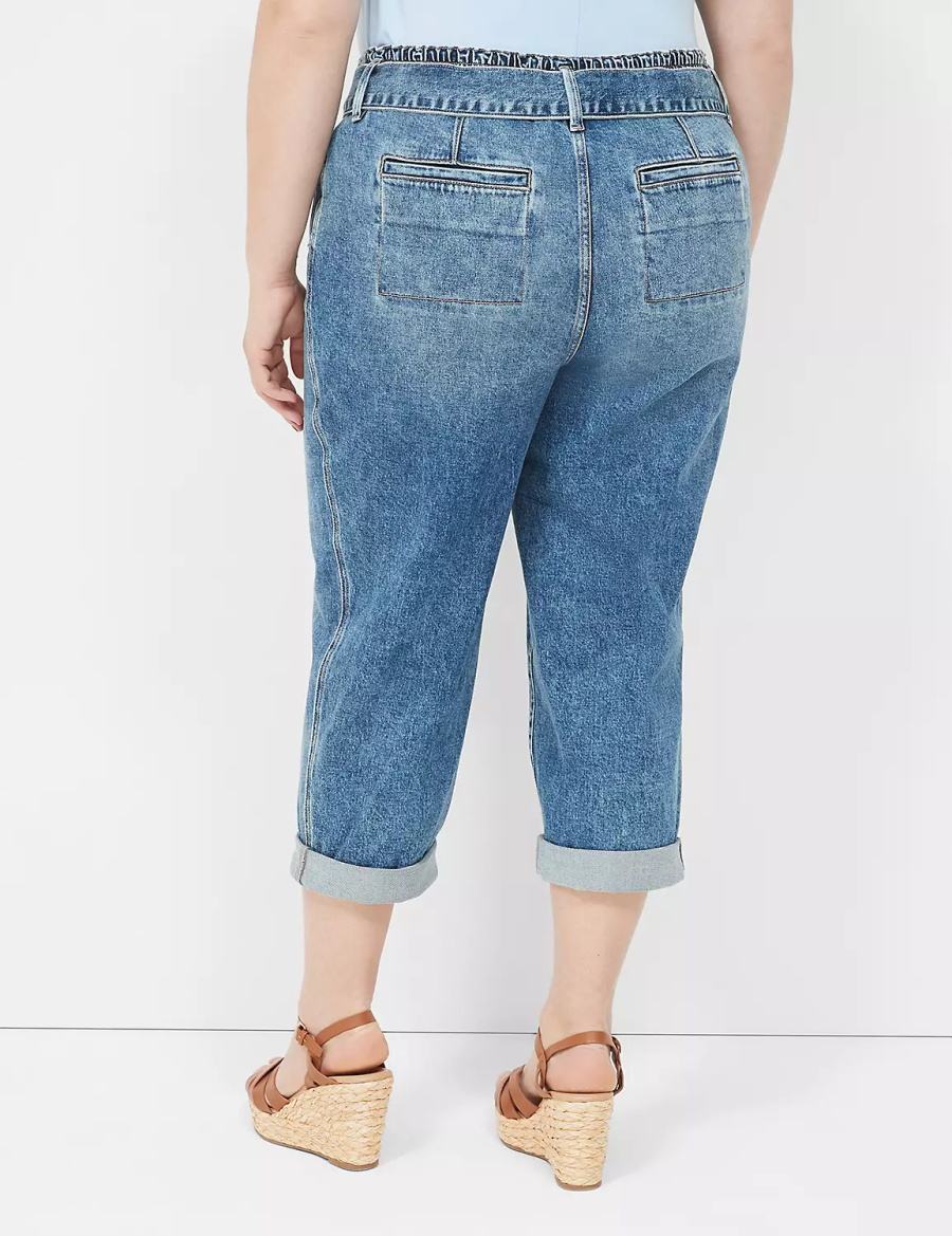 Blue Lane Bryant Pull-On Fit Boyfriend Women Jeans | EOO798AW