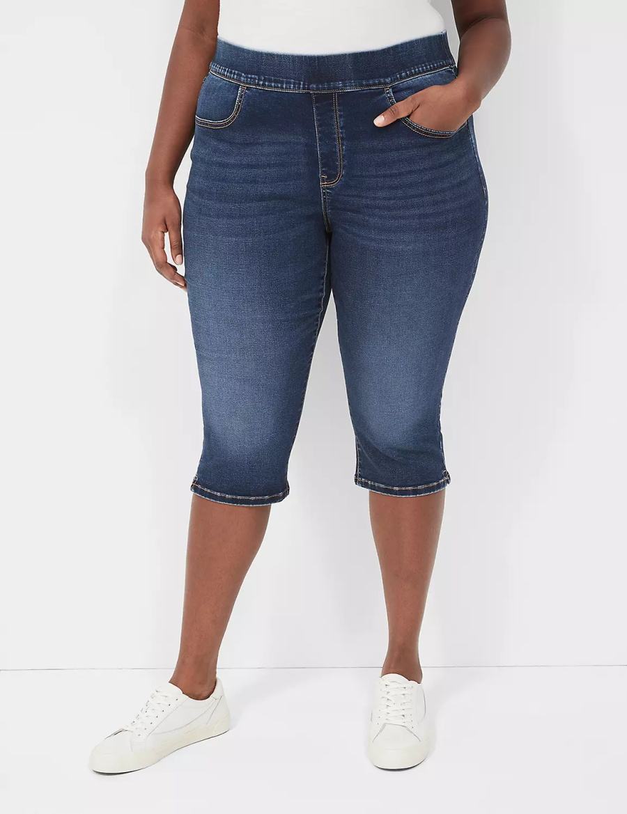 Blue Lane Bryant Pull-On Fit High-Rise Pedal Women Jeggings | NPM5030YW