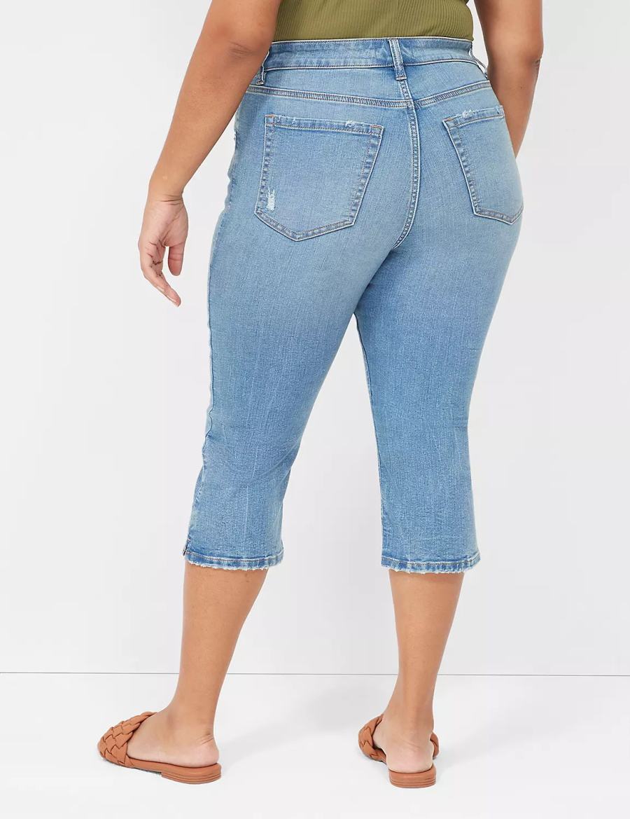 Blue Lane Bryant Signature Fit High-Rise Pedal Women Jeans | XNZ1047ME