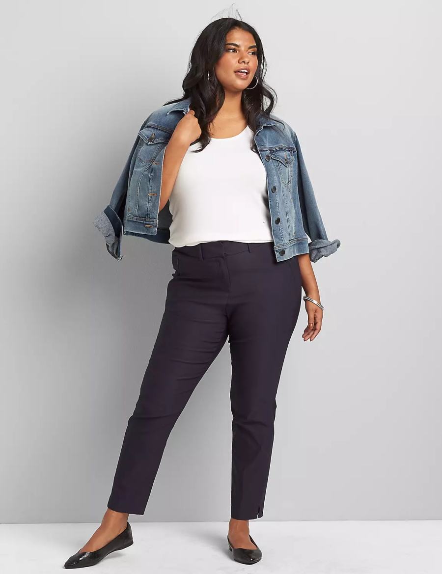 Blue Lane Bryant Slim Ankle 4-Season Women Pants | NTF823MX