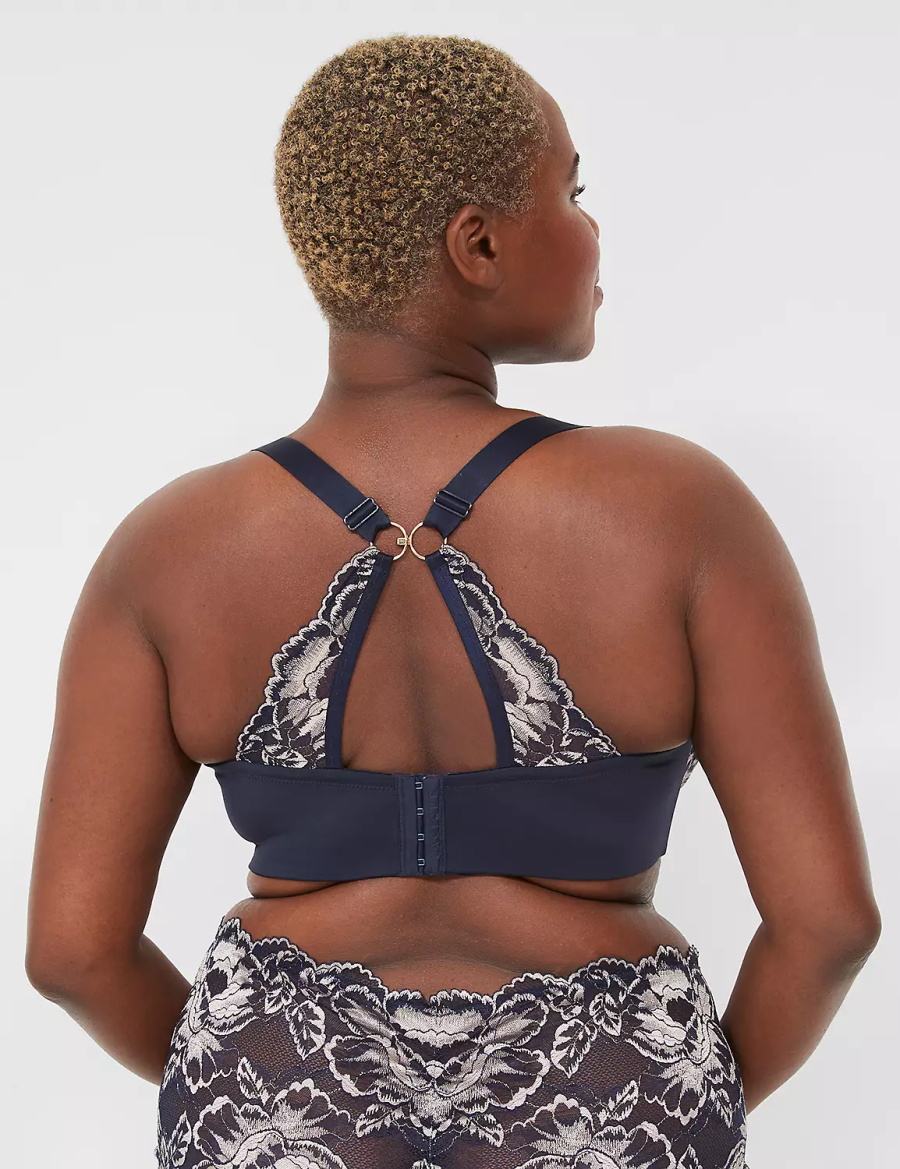 Blue Lane Bryant Smooth Lightly Lined Full Coverage With Lace Women Bralettes | BIA5599NH