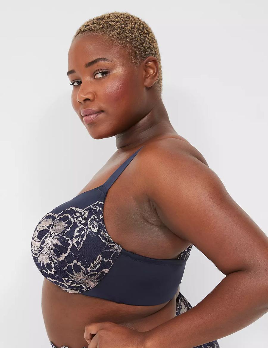 Blue Lane Bryant Smooth Lightly Lined Full Coverage With Lace Women Bralettes | BIA5599NH