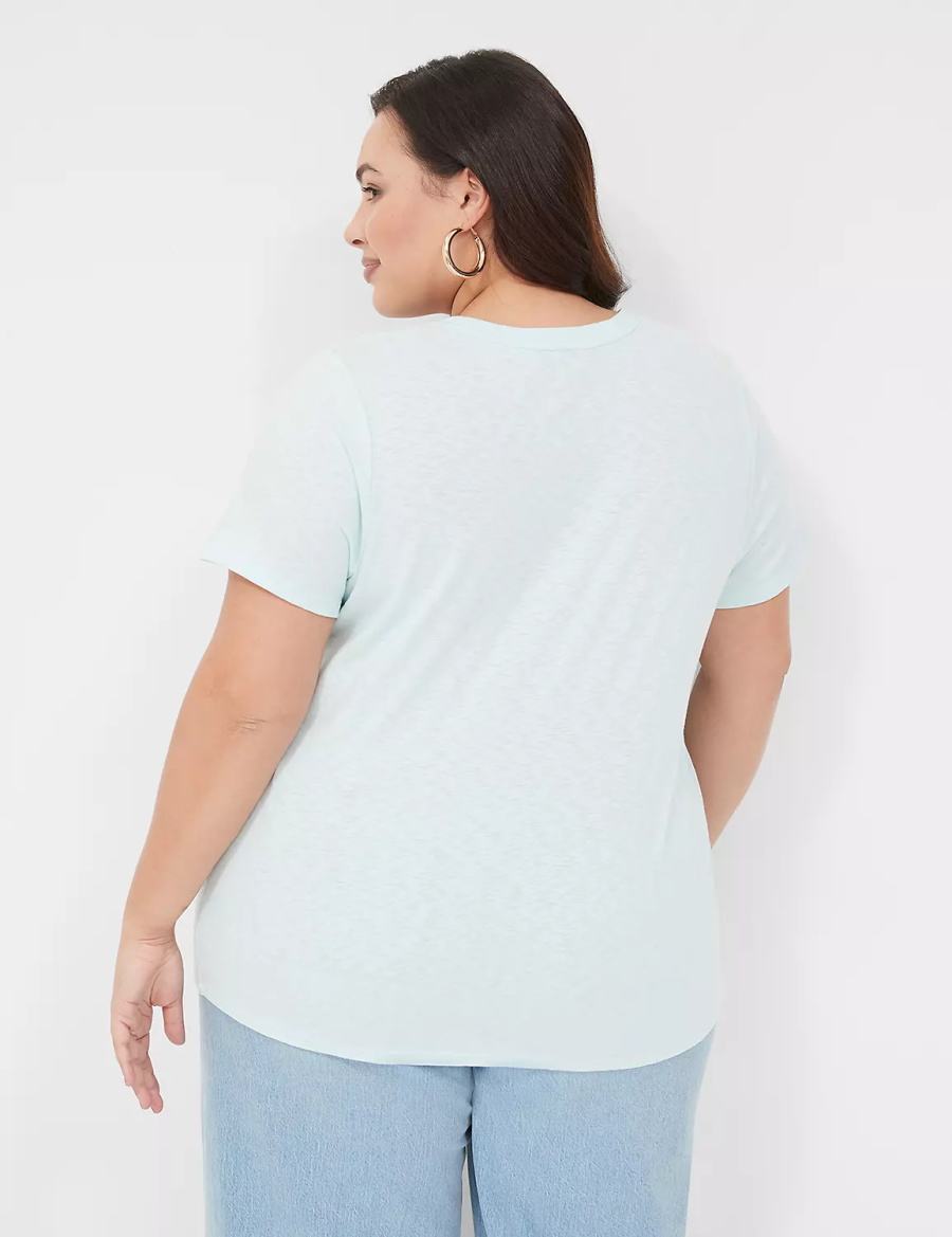 Blue Lane Bryant Spring Graphic Tee Women T Shirts | ZQO6586QB