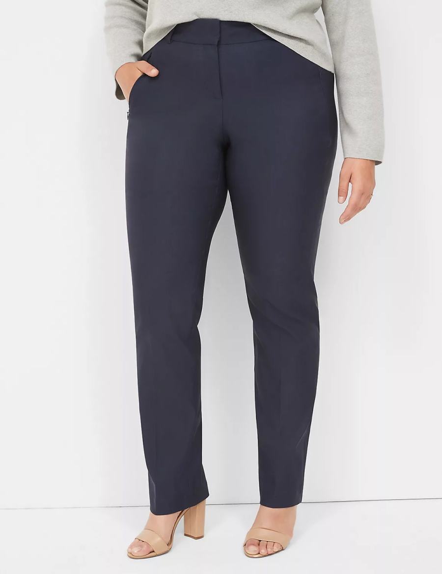 Blue Lane Bryant Straight Leg 4-Season Women Pants | WLE193YL