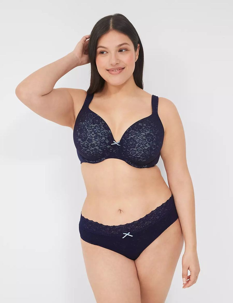 Blue Lane Bryant Stretch Lace Women Cheeky Panty | TLW244TA