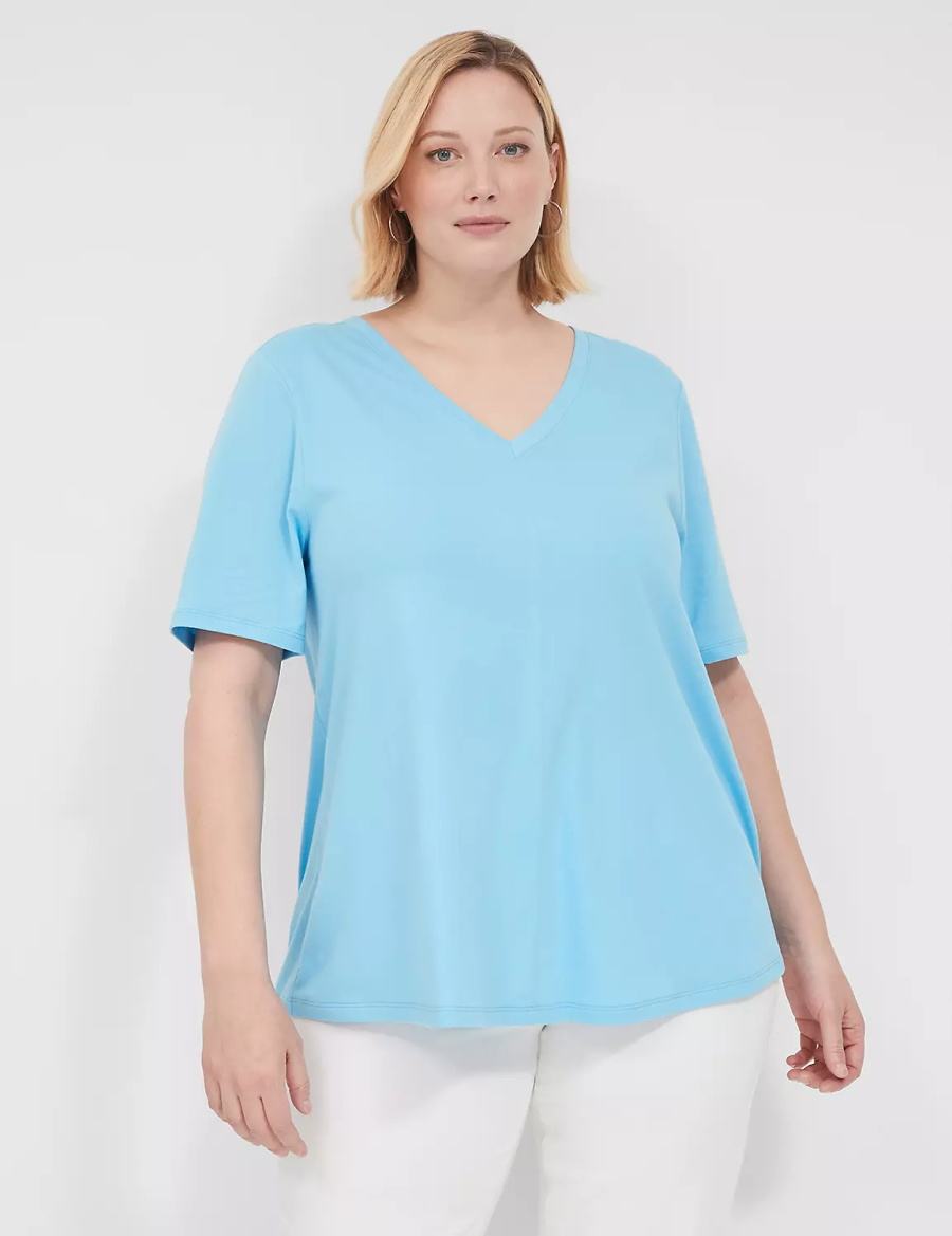 Blue Lane Bryant Swing Strappy-Back Tee Women T Shirts | EPN431PP