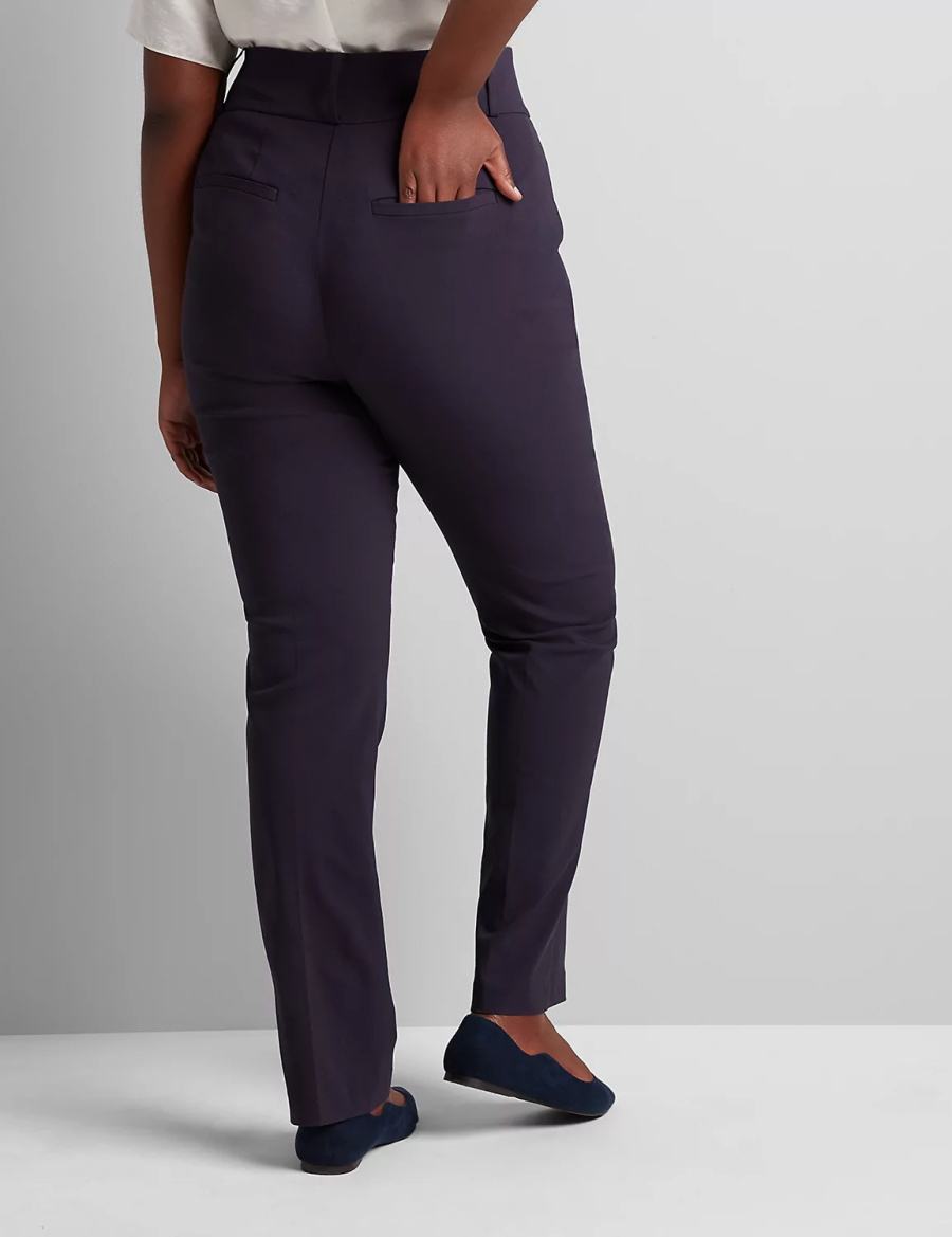 Blue Lane Bryant Tighter Tummy High-Rise Straight 4-Season Women Pants | XKF8251JD