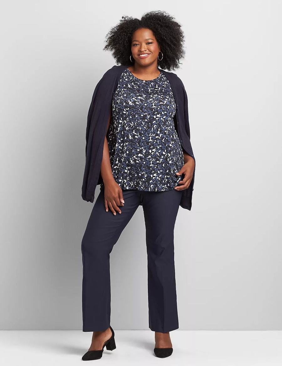 Blue Lane Bryant Tighter Tummy High-Rise Boot 4-Season Women Pants | HRP3777TR