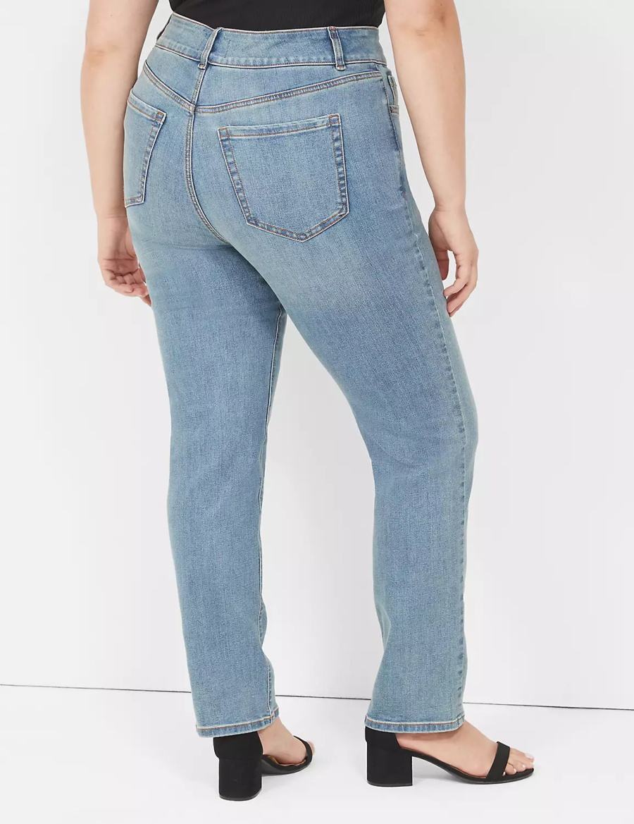 Blue Lane Bryant Tighter Tummy High-Rise Straight Women Jeans | OSM6779CC