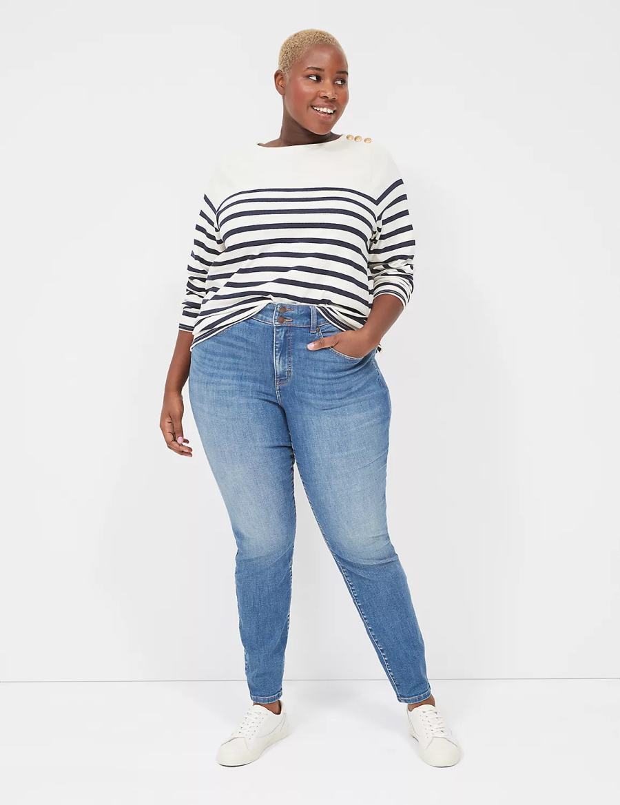 Blue Lane Bryant Tighter Tummy High-Rise Skinny Women Jeans | WPL2527YF