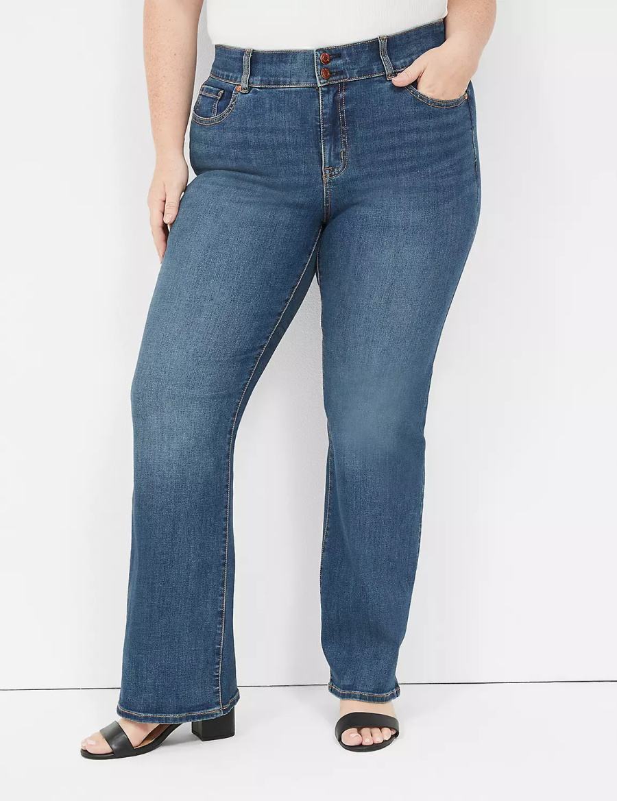 Blue Lane Bryant Tighter Tummy High-Rise Boot Women Jeans | OXM3696NW