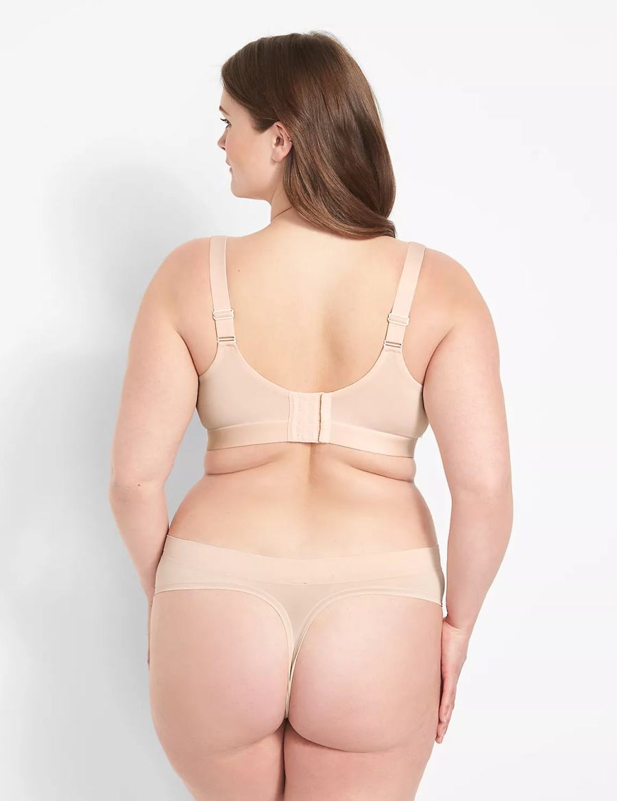 Brown Lane Bryant Comfort Bliss Lightly Lined Women Balconette Bra | VMS3469GC