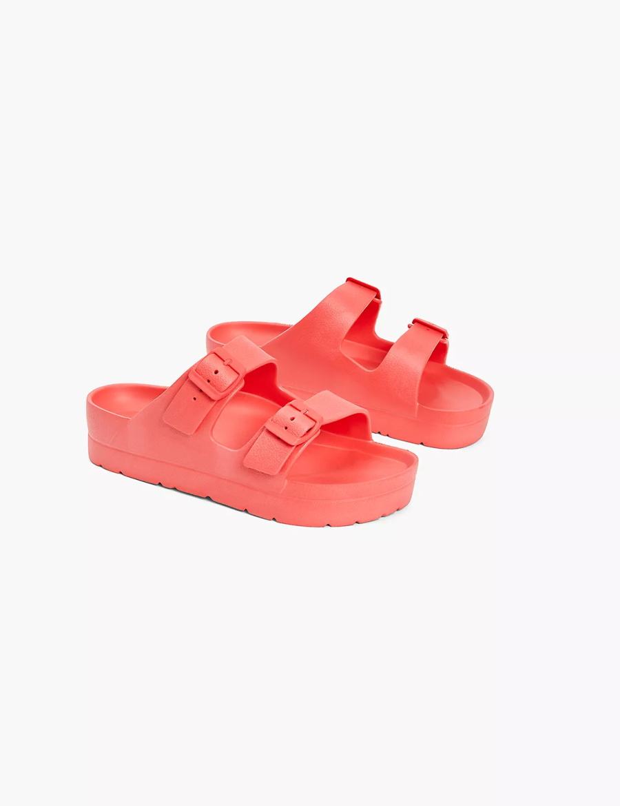 Coral Lane Bryant Double-Band Women Slide Sandals | FVH7564FE