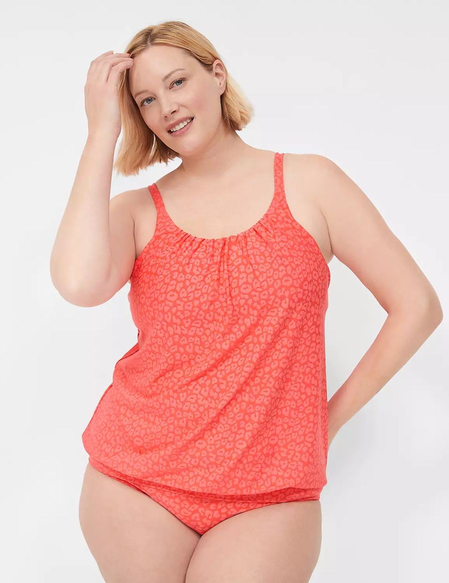 Coral Lane Bryant No-Wire Blouson Tankini Women Bikini Top | JMD7970KN