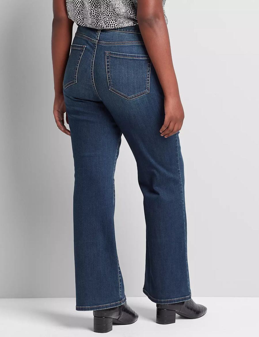 Dark Blue Lane Bryant Signature Fit Boot Women Jeans | LIP489PS