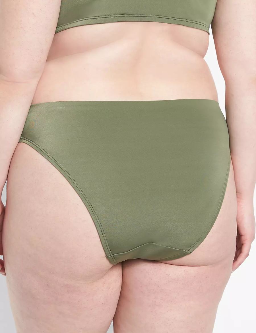 Dark Green Lane Bryant Tanga Swim Women Briefs | HEN2140XQ