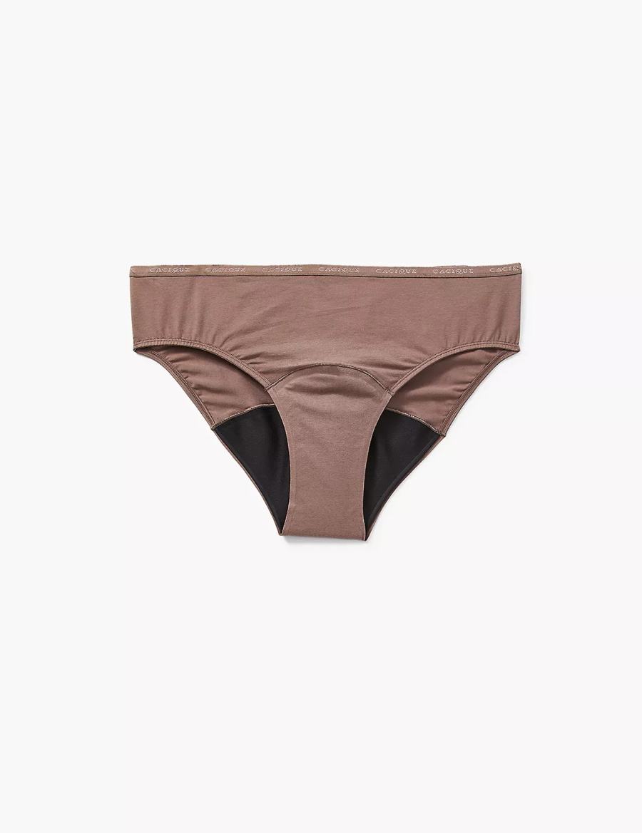 Deep Grey Brown Lane Bryant Total Confidence Women Hipster Panty | SVZ9593RN