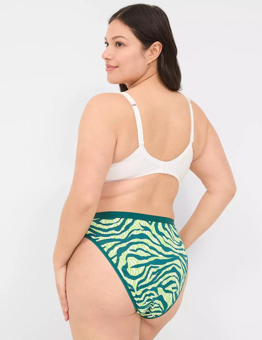 Deep Turquoise Lane Bryant Crush Cotton French Women Briefs | PSY8963EE