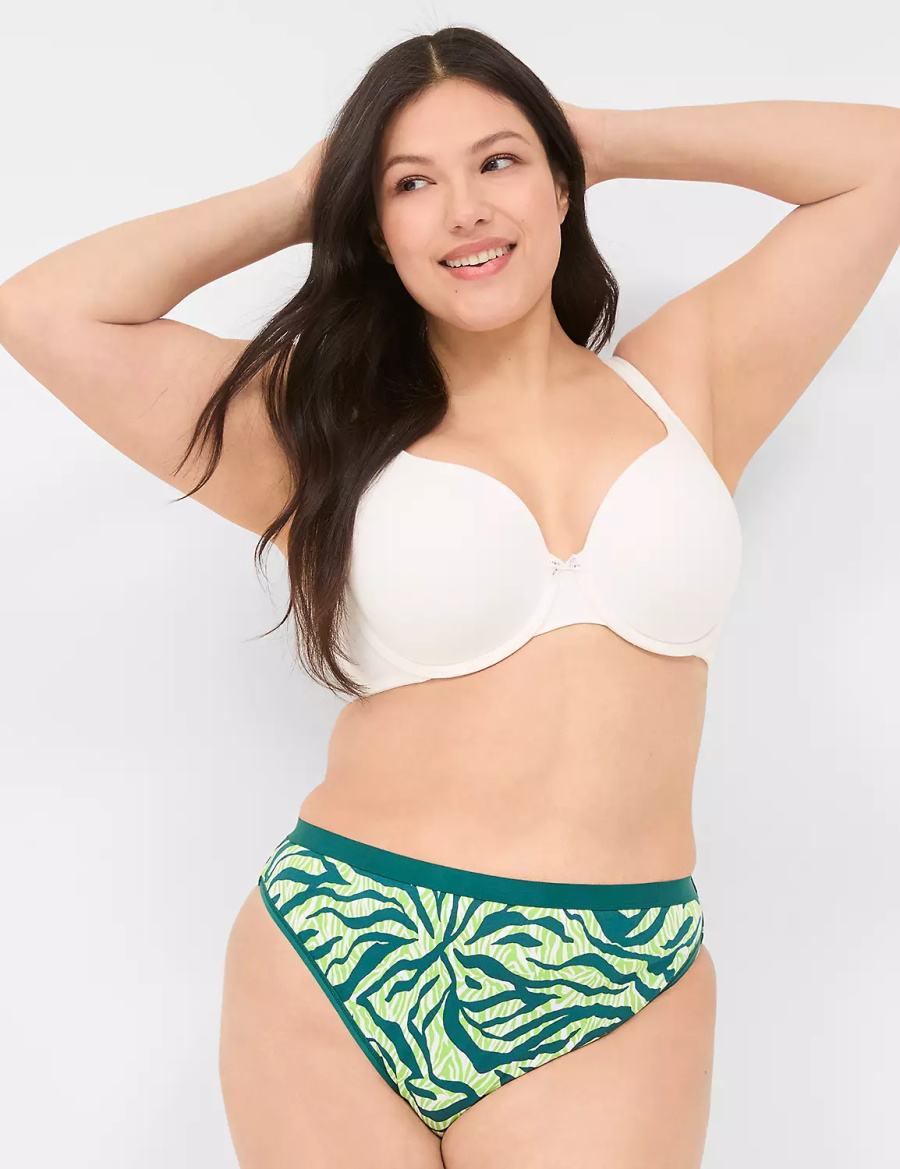 Deep Turquoise Lane Bryant Crush Cotton French Women Briefs | PSY8963EE