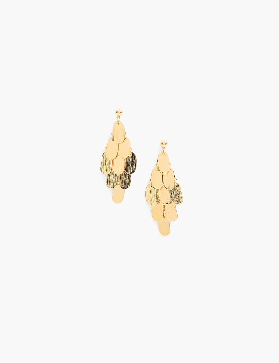 Gold Lane Bryant Dangle Chandelier Women Earrings | XSM4612BU