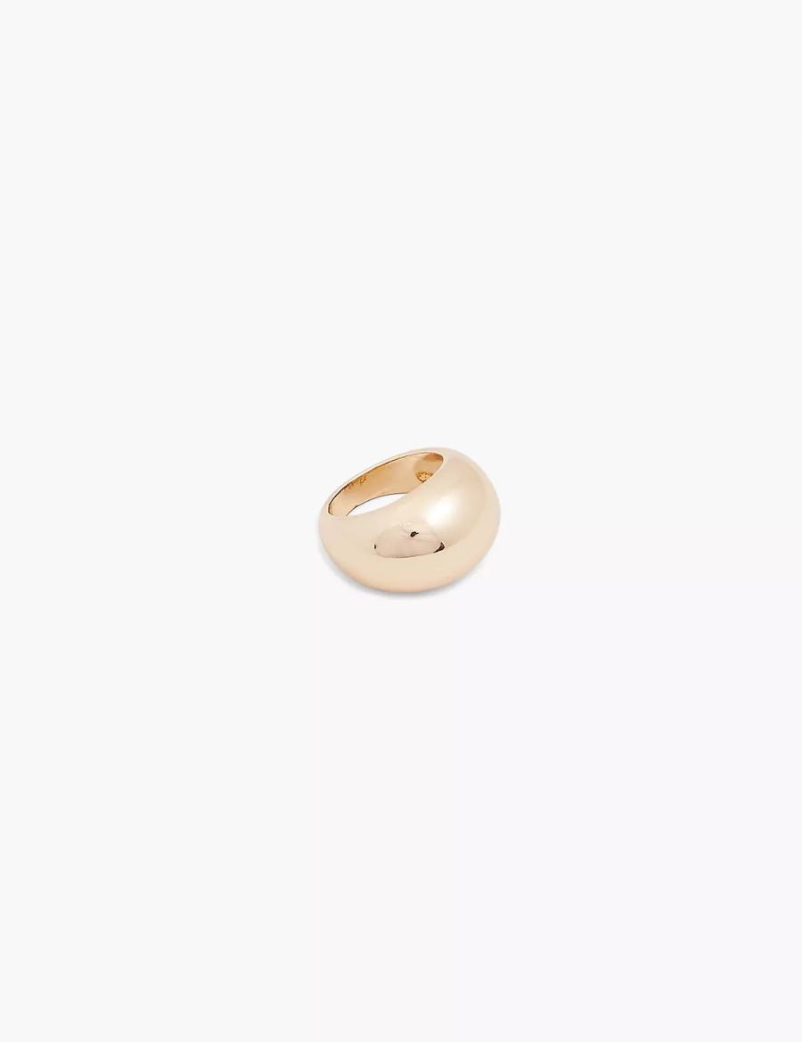 Gold Lane Bryant Demi-Fine Dome Women Rings | UAD7999MI