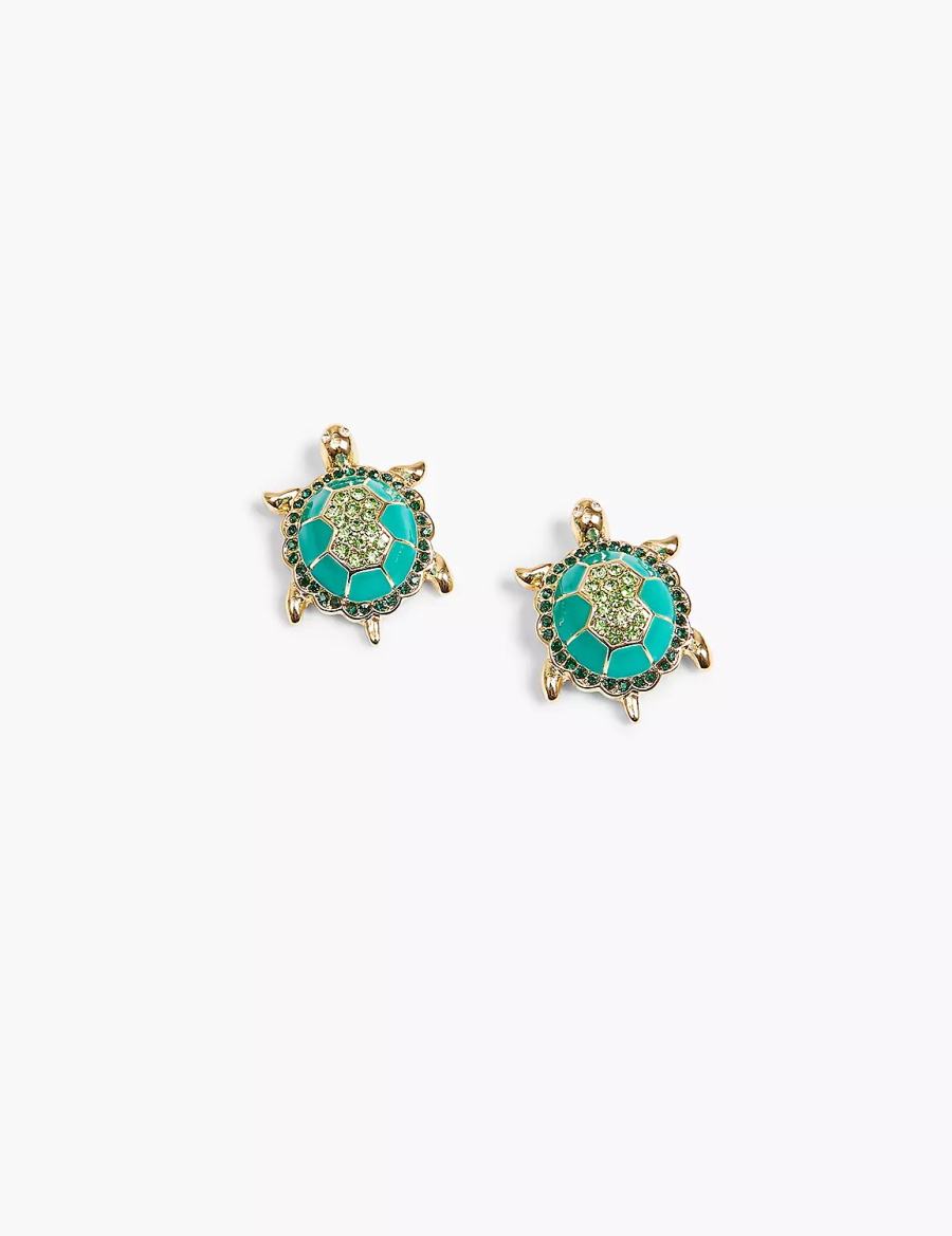 Gold Lane Bryant Summer Whimsy Sea Turtle Women Earrings | DOG3175XJ