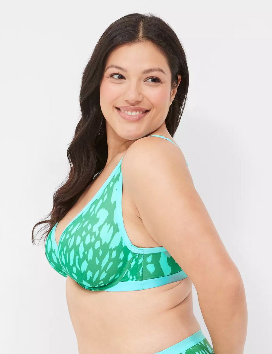 Green Lane Bryant High Apex Women Unlined Bra | HSD3441HE