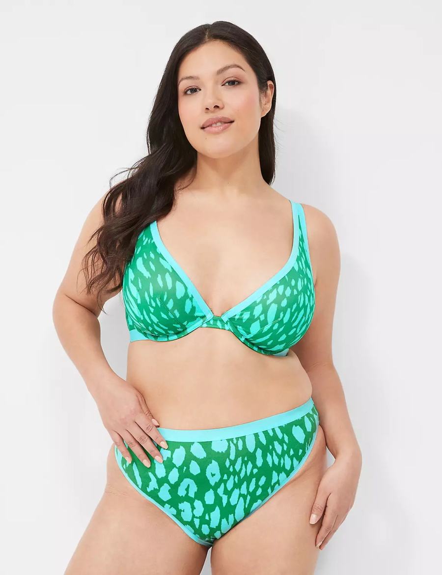 Green Lane Bryant High Apex Women Unlined Bra | HSD3441HE