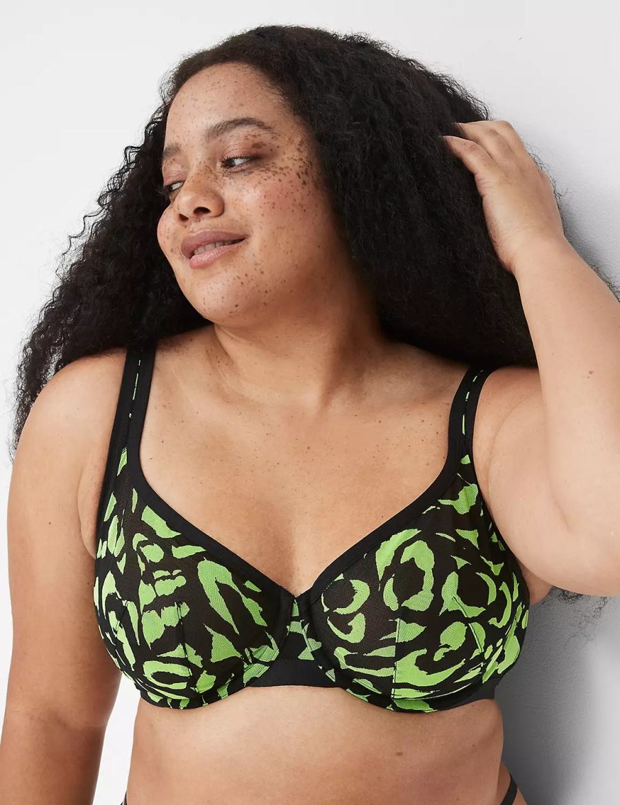 Green Lane Bryant Mesh Unlined Women T-Shirt Bra | KNV8179VX