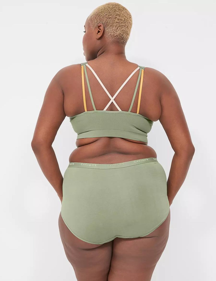 Green Lane Bryant Seamless Strappy-Back Women Bralettes | GKG7542MP