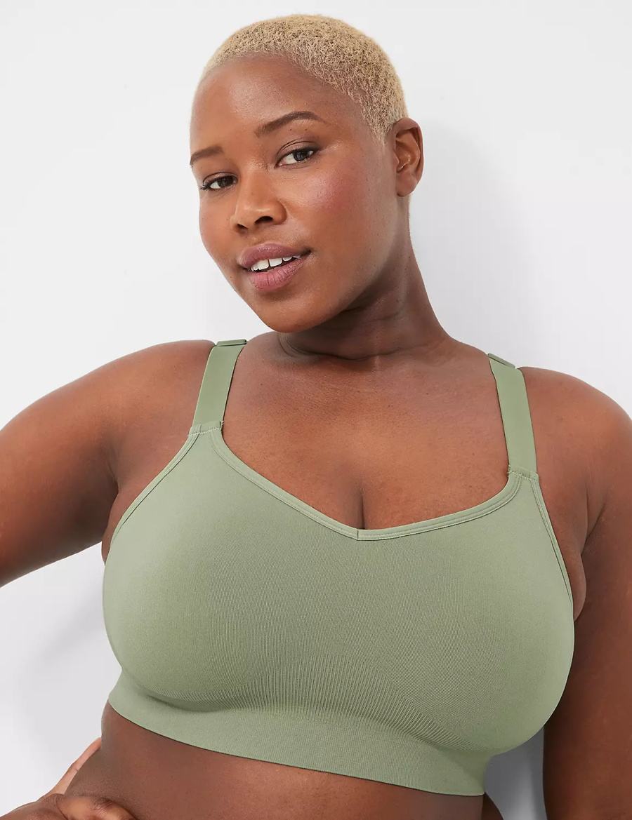 Green Lane Bryant Seamless Strappy-Back Women Bralettes | GKG7542MP