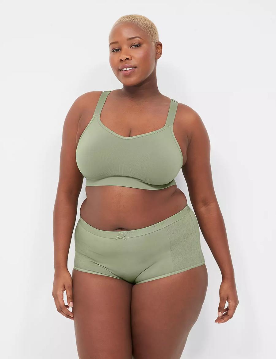 Green Lane Bryant Seamless Strappy-Back Women Bralettes | GKG7542MP