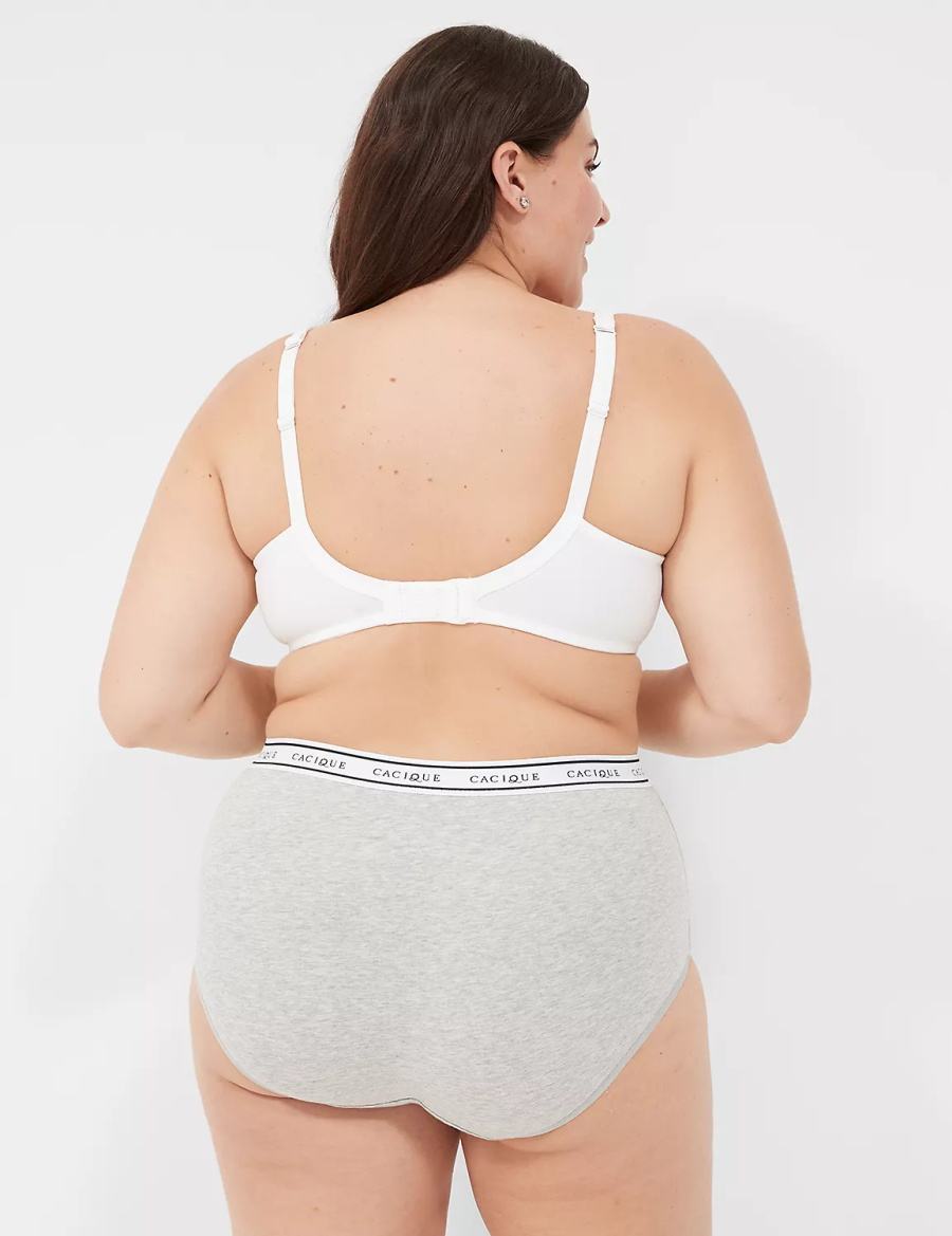 Grey Lane Bryant Cotton Full With Wide Waistband Women Briefs | PHE1119VE