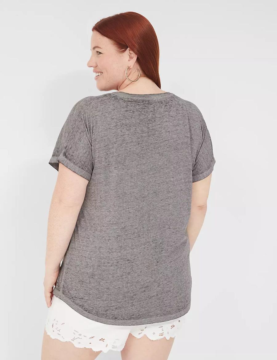 Grey Lane Bryant Country Roads Take Me Home Graphic Tee Women T Shirts | UAS5826RQ