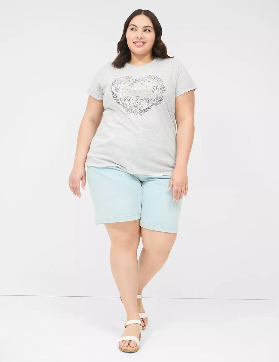 Grey Lane Bryant Faith Graphic Tee Women Tank Top | UUZ862FU