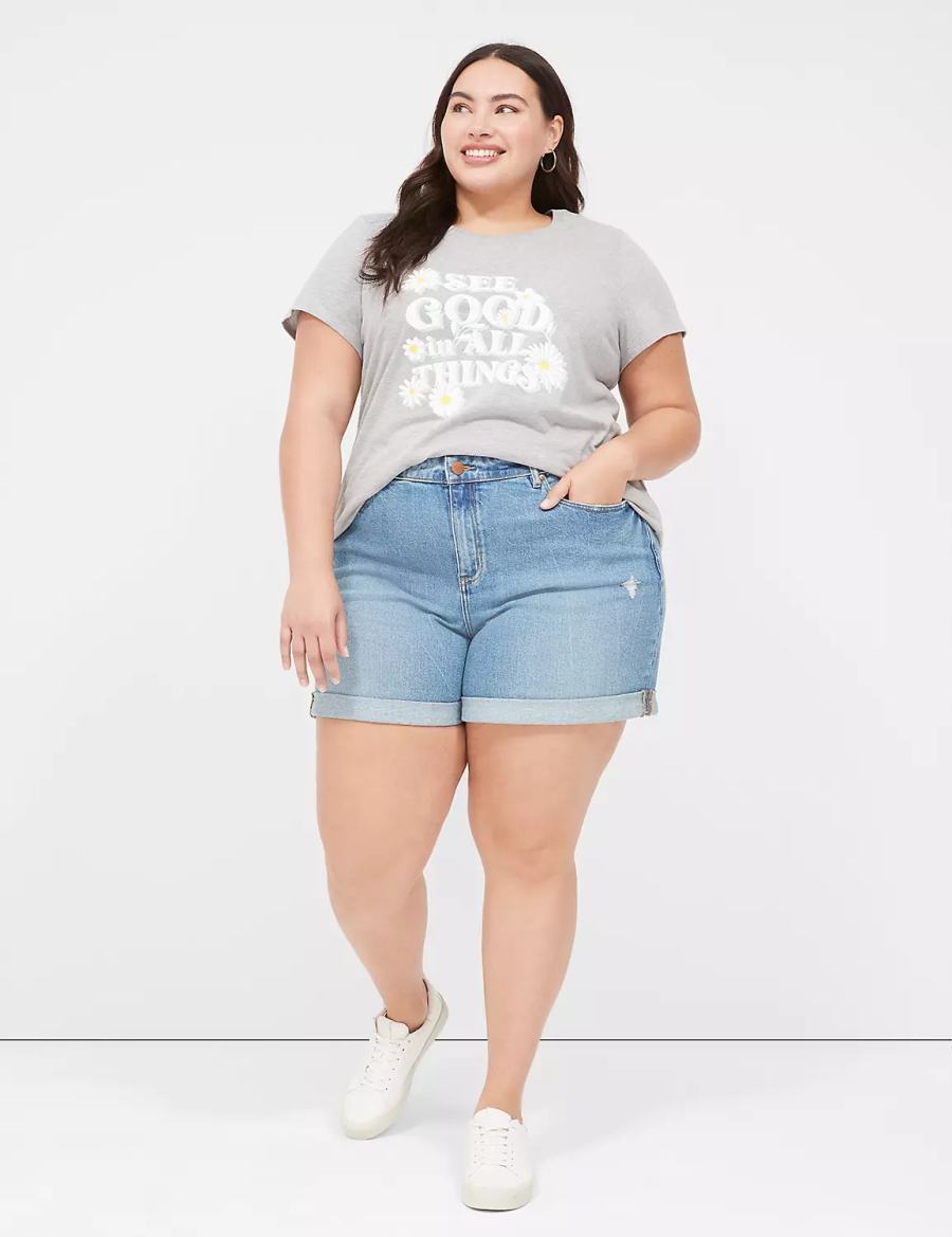 Grey Lane Bryant See Good In All Things Graphic Tee Women T Shirts | ATY7356JP