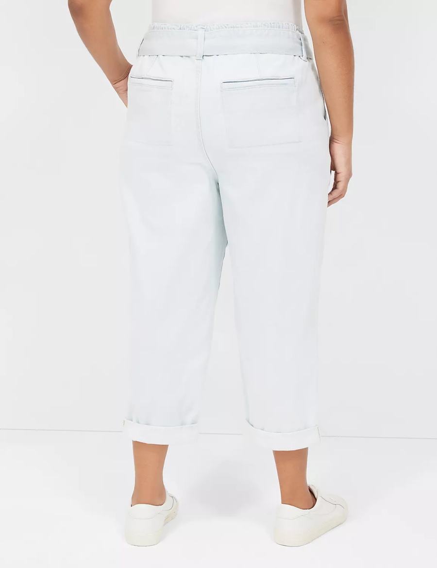 Light Blue Lane Bryant Pull-On Fit Boyfriend Women Jeans | TWR5972DB