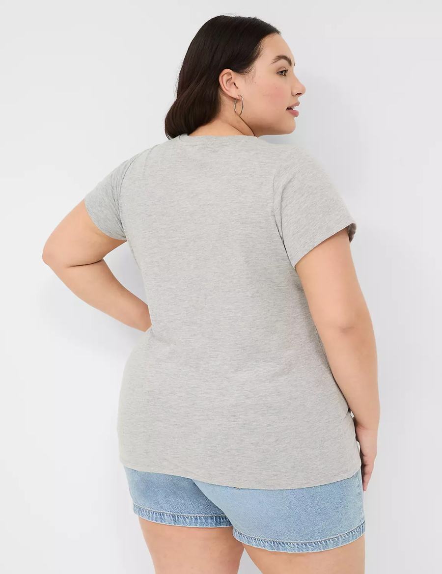 Light Grey Lane Bryant Country Vibes Graphic Tee Women T Shirts | GJO1028NQ