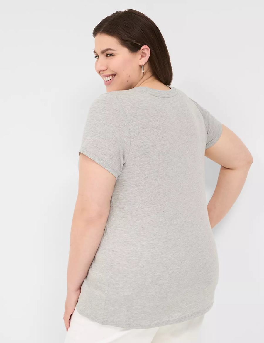 Light Grey Lane Bryant Nashville Graphic Tee Women T Shirts | RDW906QS