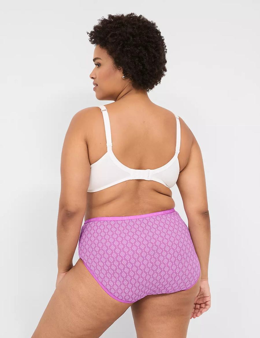 Purple Lane Bryant Cotton High-Leg Women Briefs | BBC7112BE