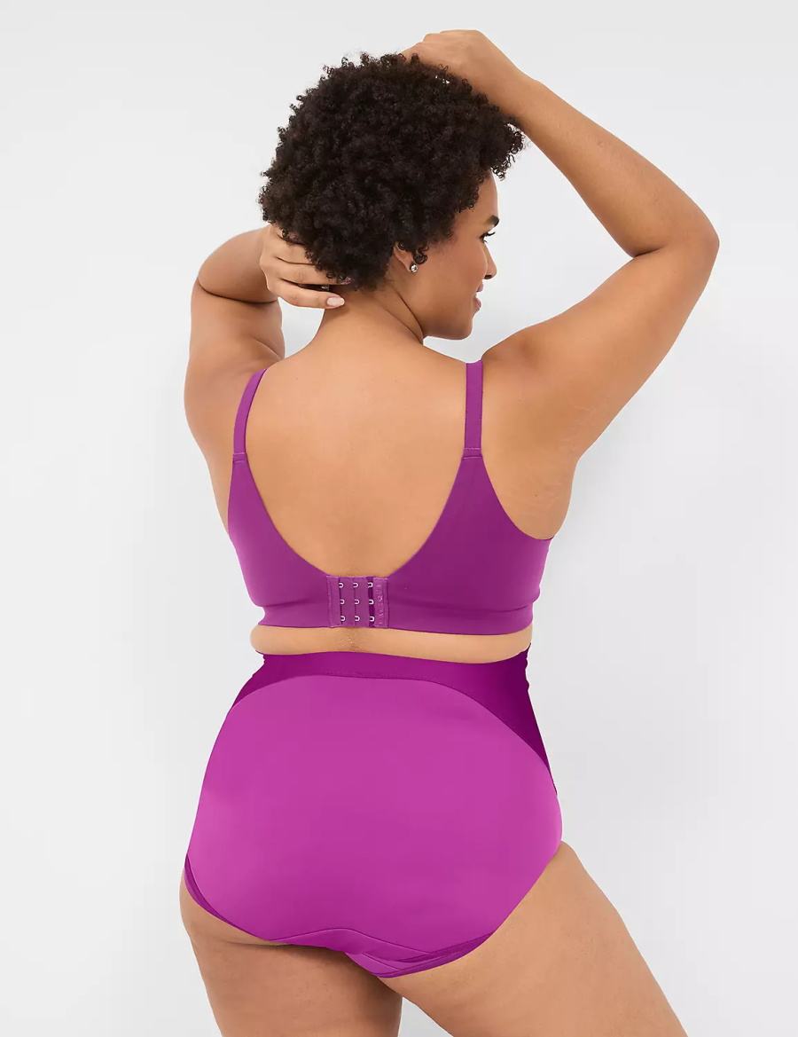 Purple Lane Bryant Level 2 Totally Smooth Ultra High-Waist Women Briefs | FFQ517OX