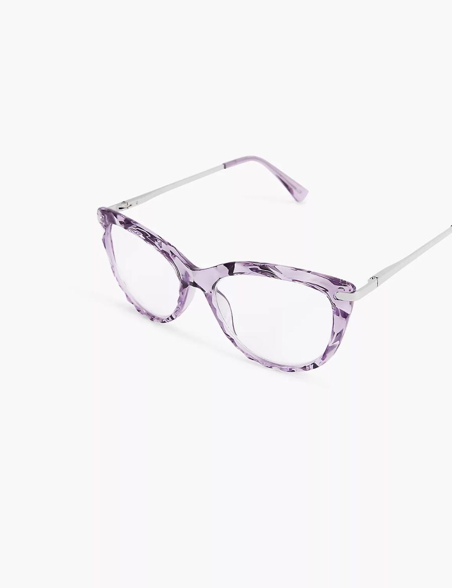 Purple Lane Bryant Purple Textured Cateye Reading Women Glasses | YLC1079LM