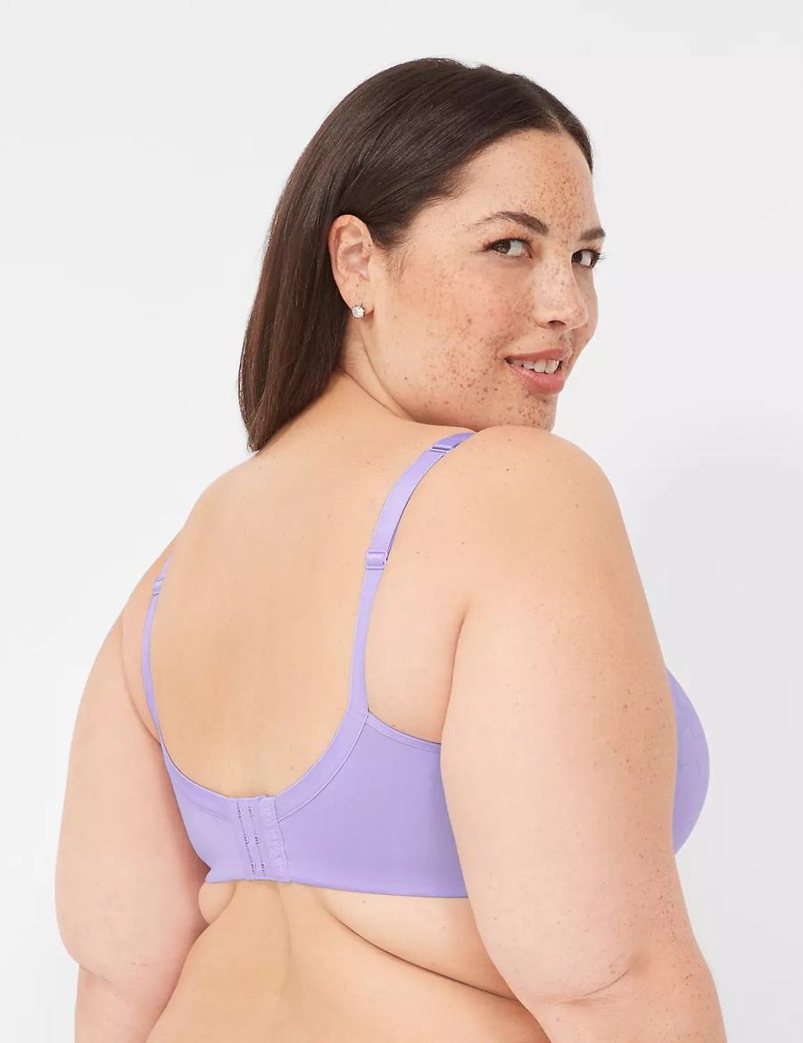 Purple Lane Bryant Spacer Lightly Lined Women Balconette Bra | YDG438AT