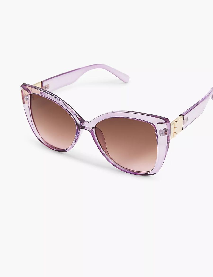 Purple Lane Bryant Violet Cateye Women Sunglasses | NKD8471AH