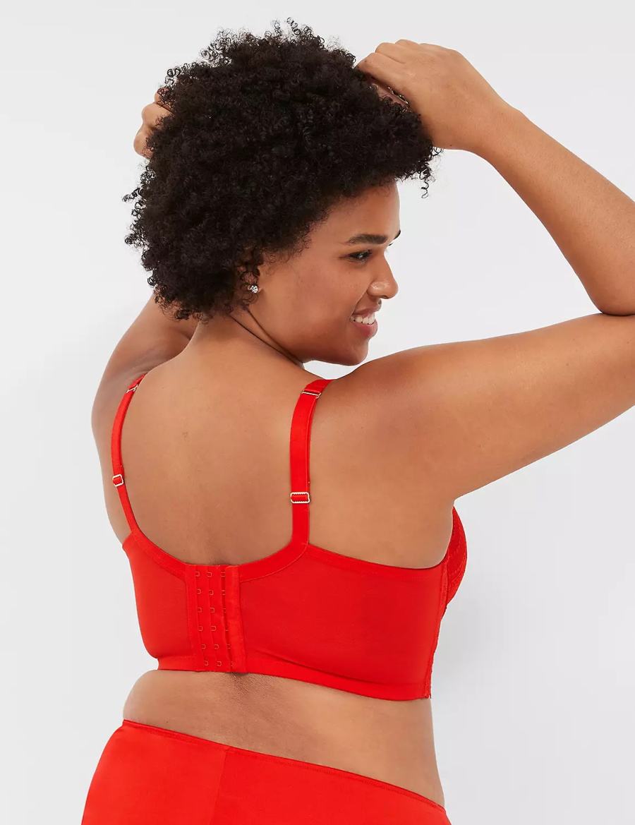 Red Lane Bryant Boost Longline Women Balconette Bra | HWU2956FB