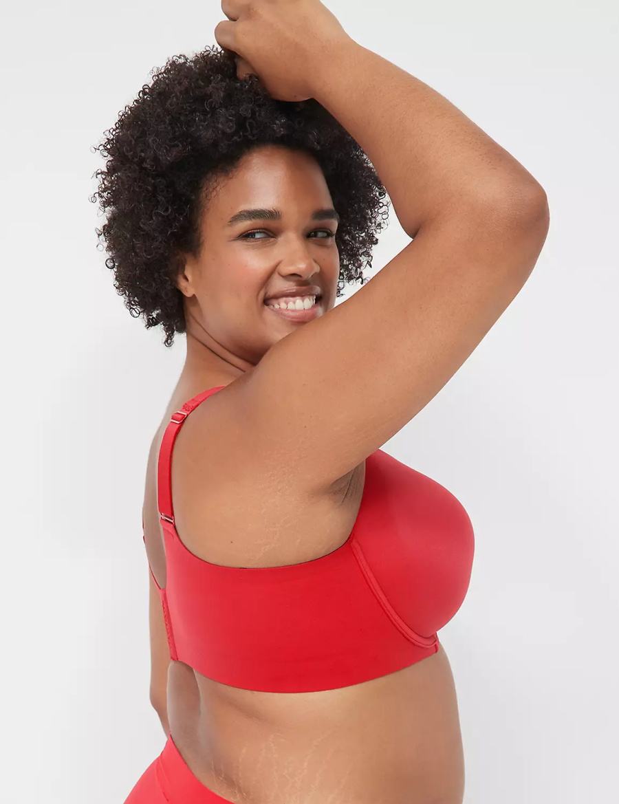 Red Lane Bryant Modern Luxe Lightly Lined Women Balconette Bra | WVN9348CU